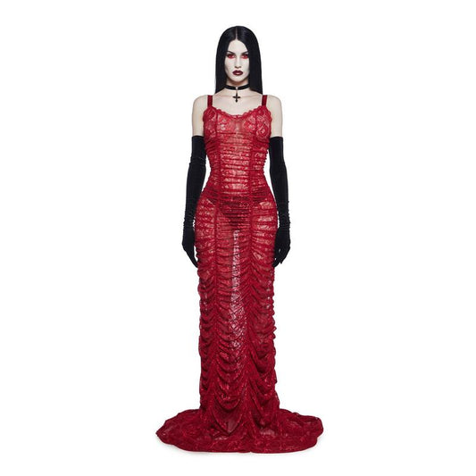 Blood Sucker Maiden Lace Maxi Dress