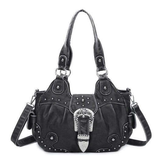 Angel Kiss Hobo for Women Vegan Leather Purses and Handbags Ladies Chic Shoulder Crossbody Purses with Metal Studs Fashion Tote Large Women'S Zipper Crossbody Phone Wallet Tote Personalized Mini Tote Crabby Vintage Bag Shoulder Bags